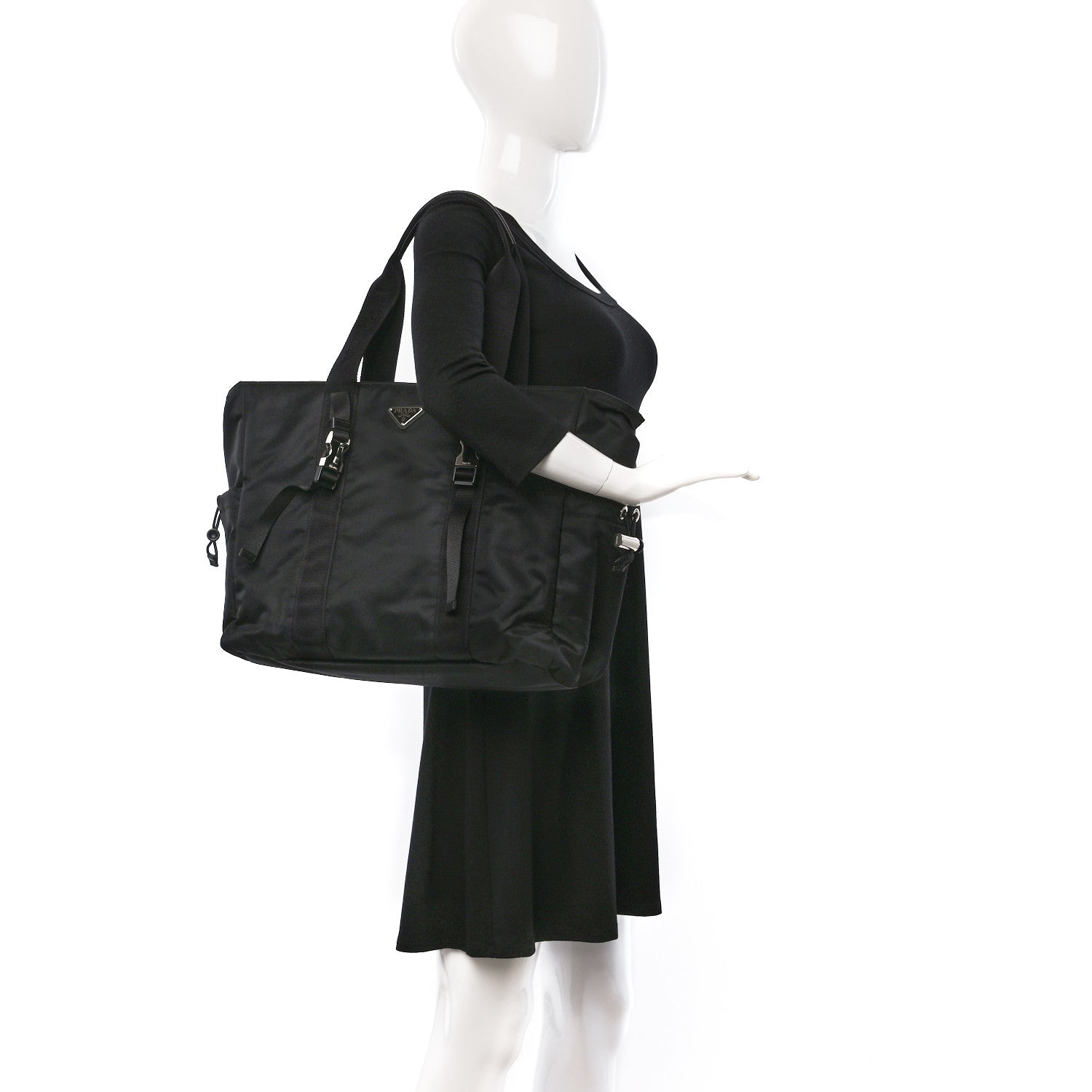 Prada Tessuto Nylon Montagna Tote Black 2 of 8