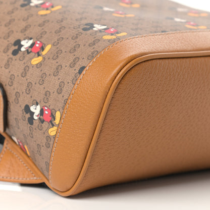 Gucci X DISNEY Mini Vintage GG Supreme Monogram Mickey Mouse Small Dome Backpack Beige Vintage Sun Oil 8 of 9