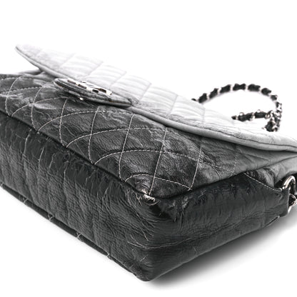 Chanel Vinyl Quilted Jumbo Melrose Degrade Flap Black 11 of 11