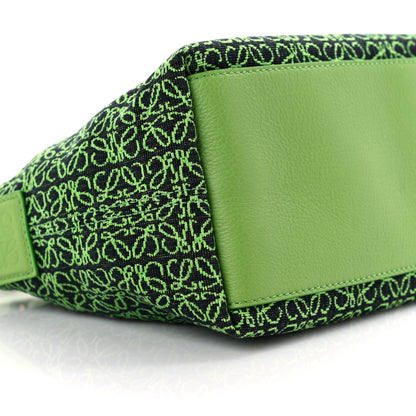 Loewe Jacquard Anagram Calfskin Small Cubi Bag Apple Green 8 of 9