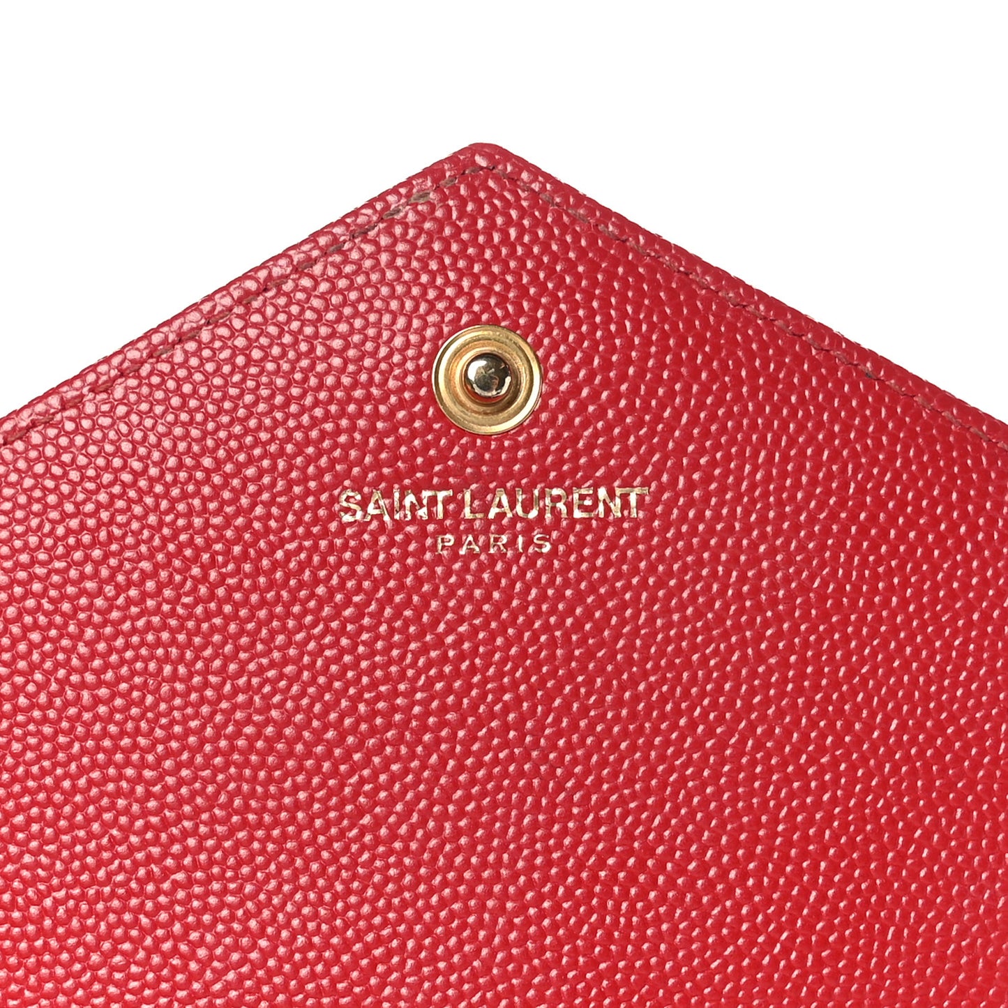 Grain De Poudre Matelasse Chevron Monogram Chain Wallet New Red