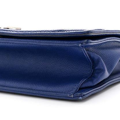 Christian Dior Grained Calfskin Medium Diorama Flap Bag Blue 9 of 12