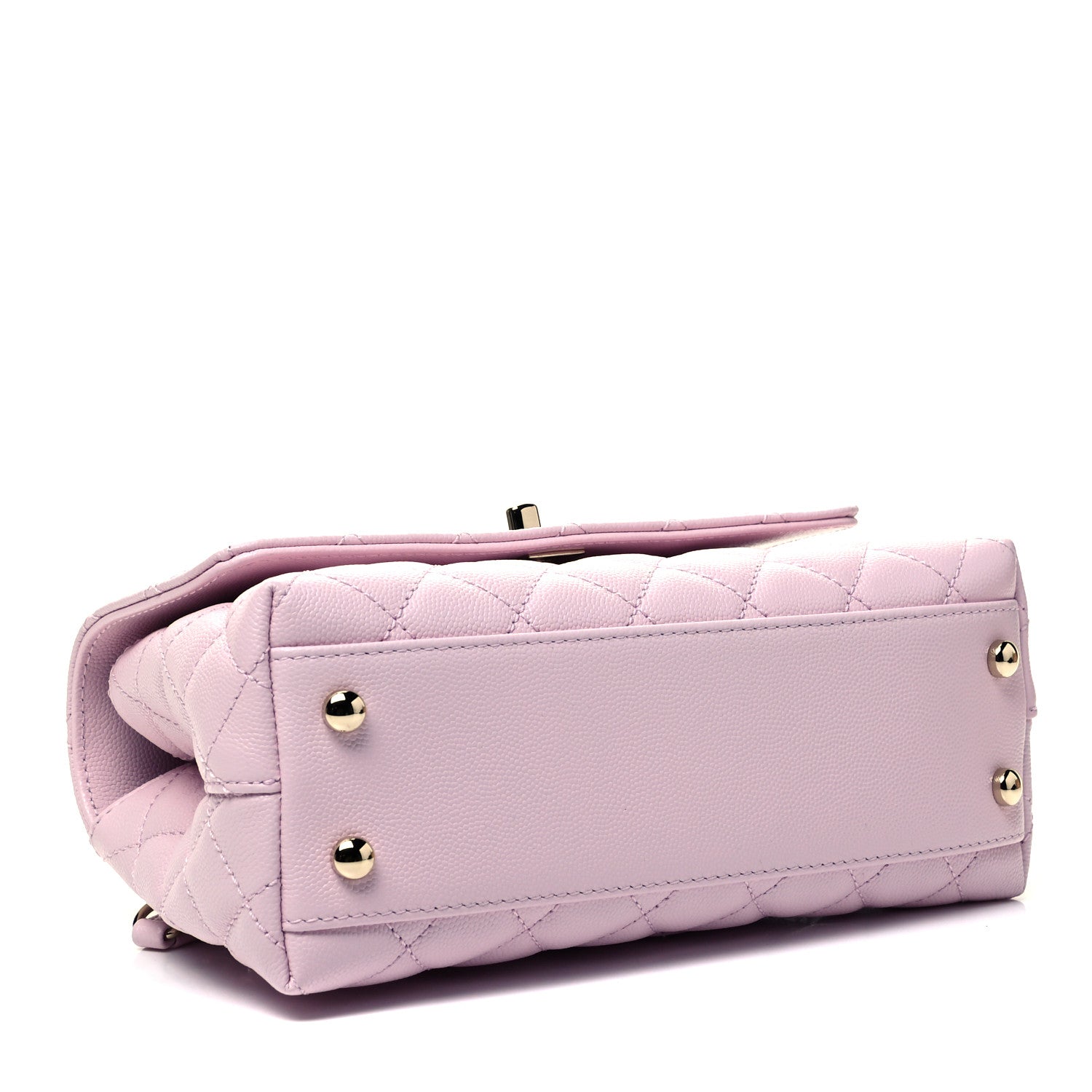 Chanel Caviar Quilted Mini Coco Handle Flap Pink 3 of 8