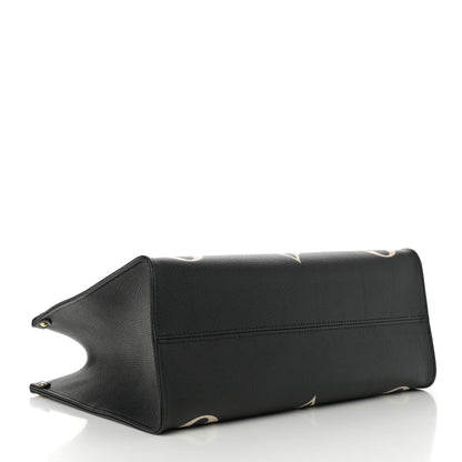 Louis Vuitton Empreinte Monogram Giant Onthego MM Black Beige 4 of 9