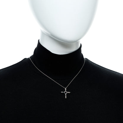 Tiffany Sterling Silver Elsa Peretti Infinity Cross Pendant Necklace 2 of 7