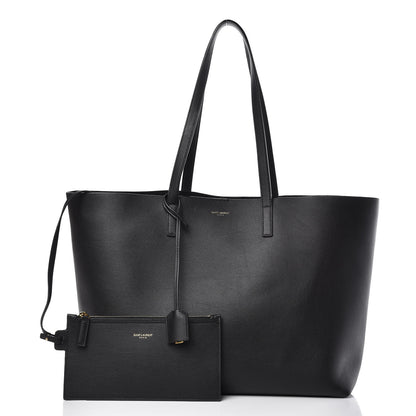 Saint Laurent Calfskin Large Shopping Tote Black 1 of 12