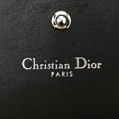 Christian Dior Grained Calfskin Diorama Croisiere Chain Wallet Black 5 of 10