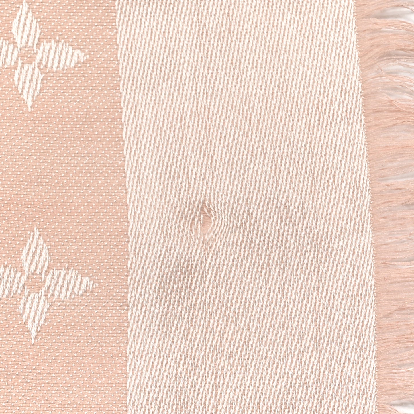 Silk Wool Monogram Shawl Rose