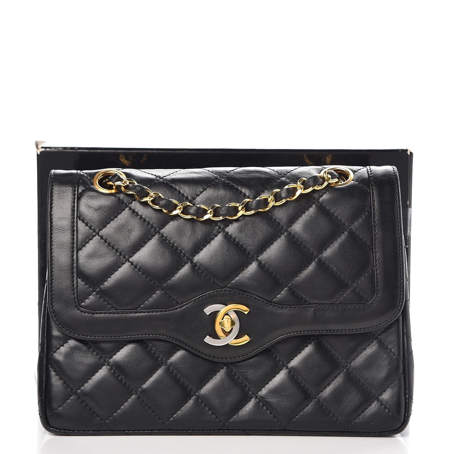 Chanel Lambskin Quilted Small Double Flap Black 9 of 9