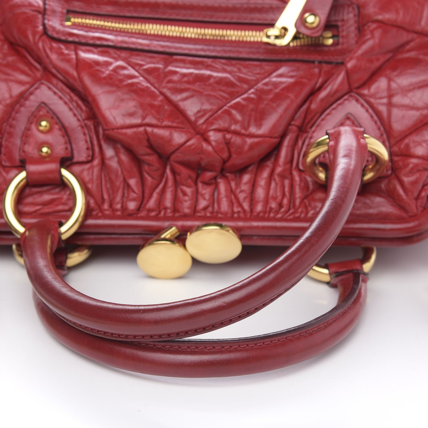 Marc Jacobs Lambskin Quilted Stam Red 9 of 14