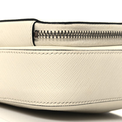 Prada Saffiano Lux Phone Crossbody Pouch White 9 of 12