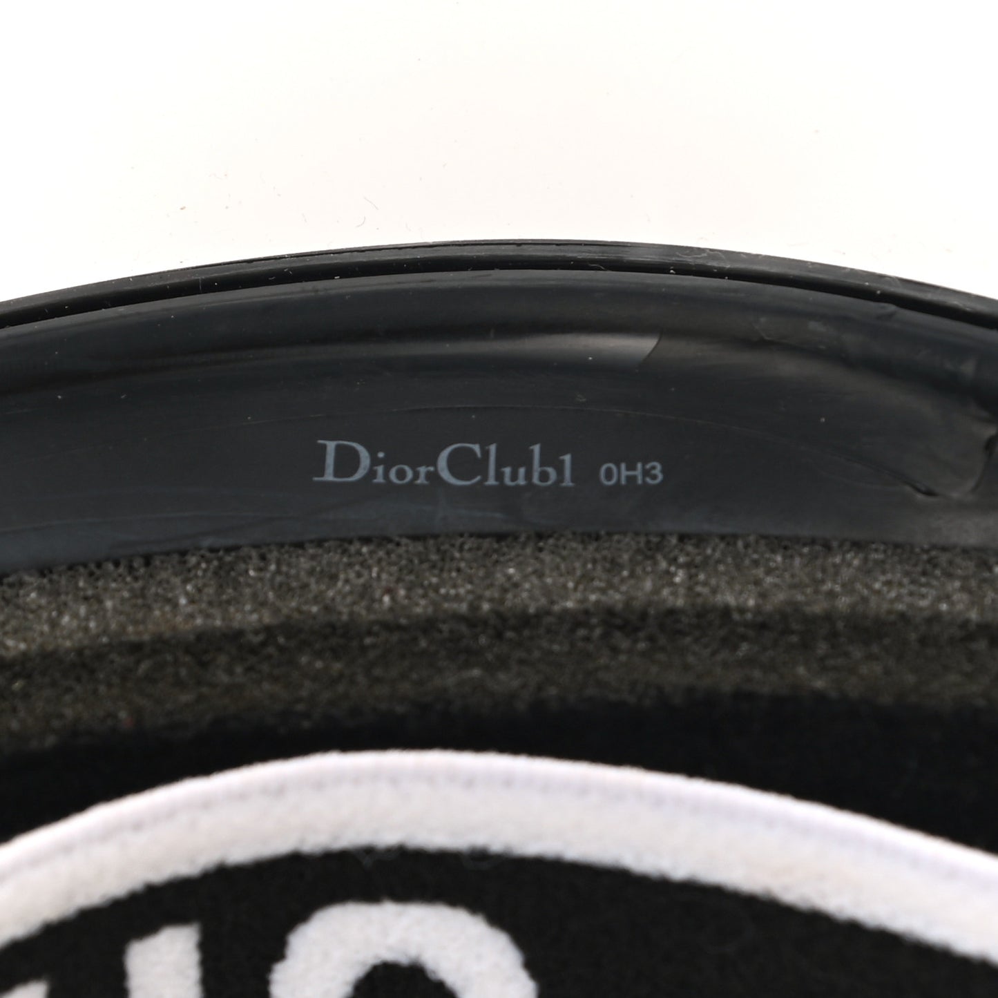 Mirrored DiorClub1 Sun Visor Black