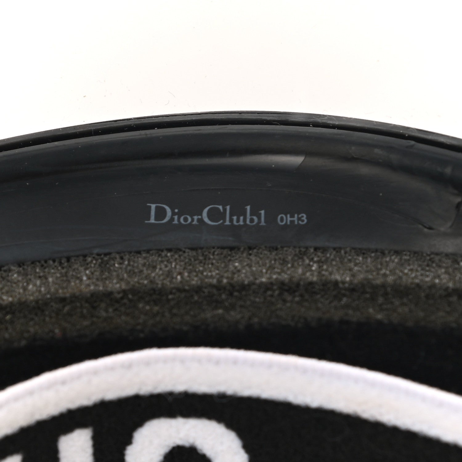 Christian Dior Mirrored DiorClub1 Sun Visor Black 8 of 8