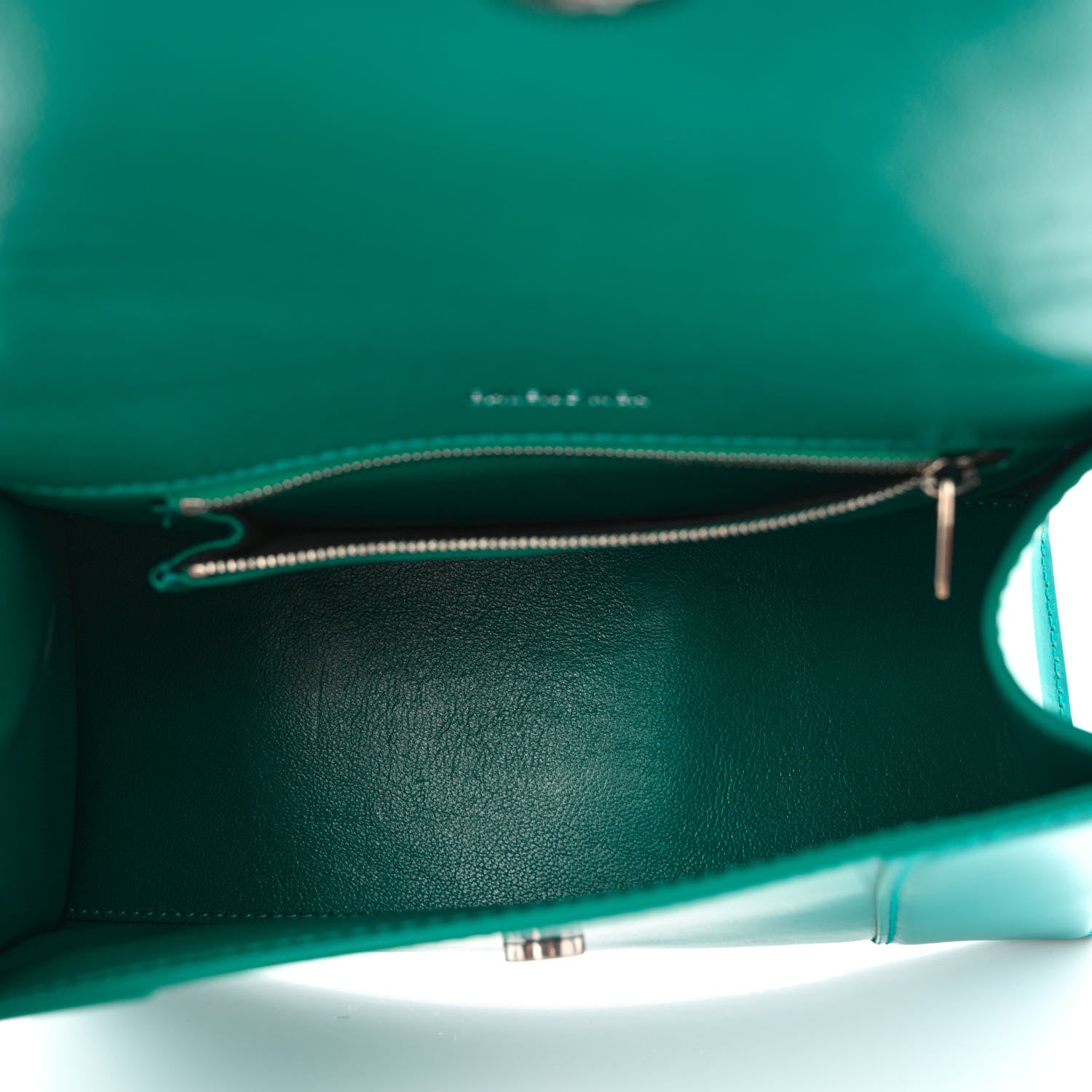 Balenciaga Shiny Box Calfskin Small Hourglass Top Handle Bag Dark Turquoise 5 of 11