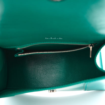 Balenciaga Shiny Box Calfskin Small Hourglass Top Handle Bag Dark Turquoise 5 of 11
