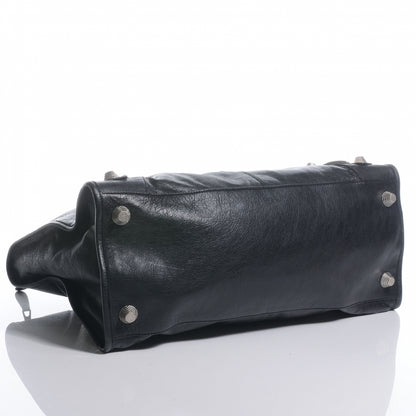 Balenciaga Agneau Giant 21 Silver Hardware Work Black 4 of 7