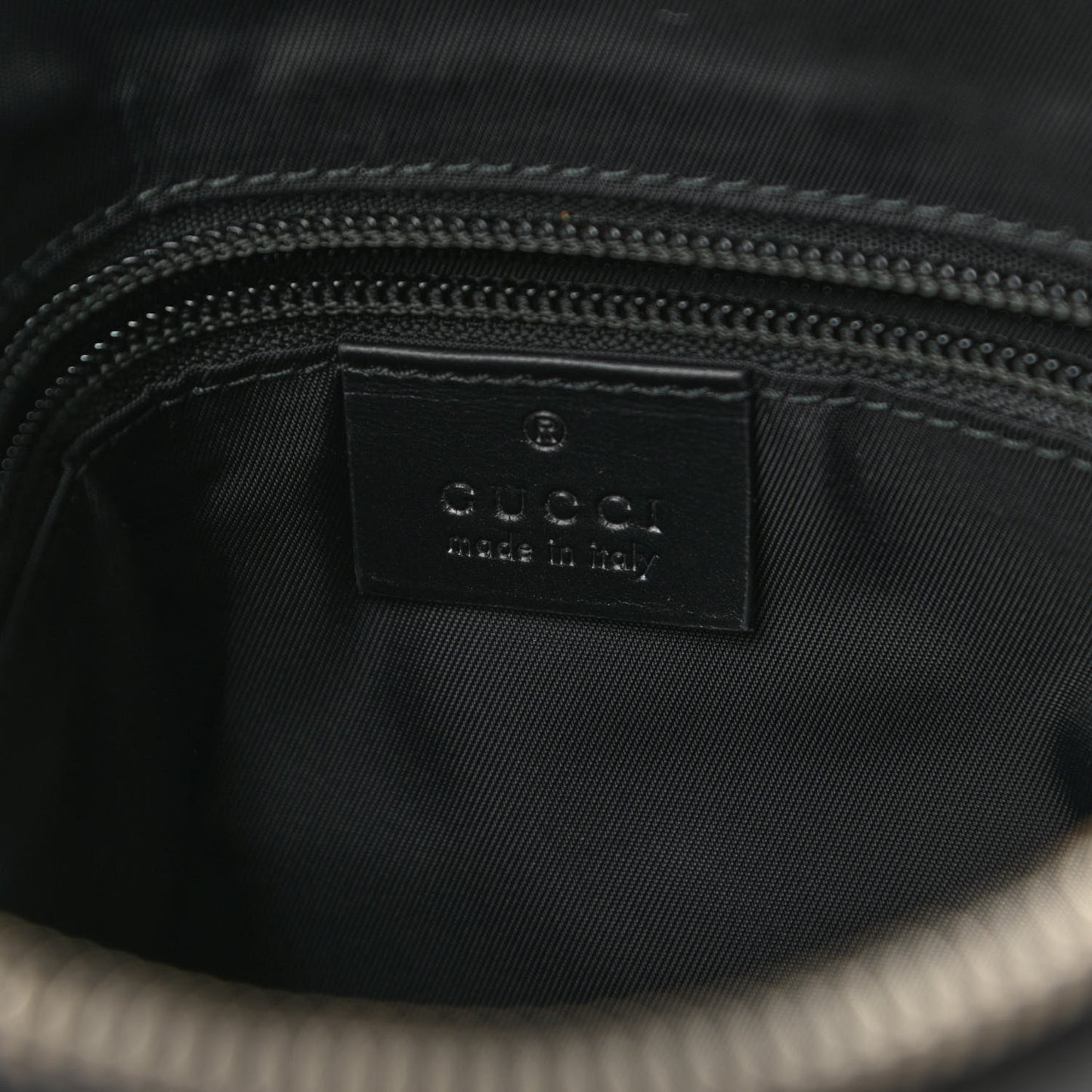GG Supreme Monogram Web Messenger Bag Black