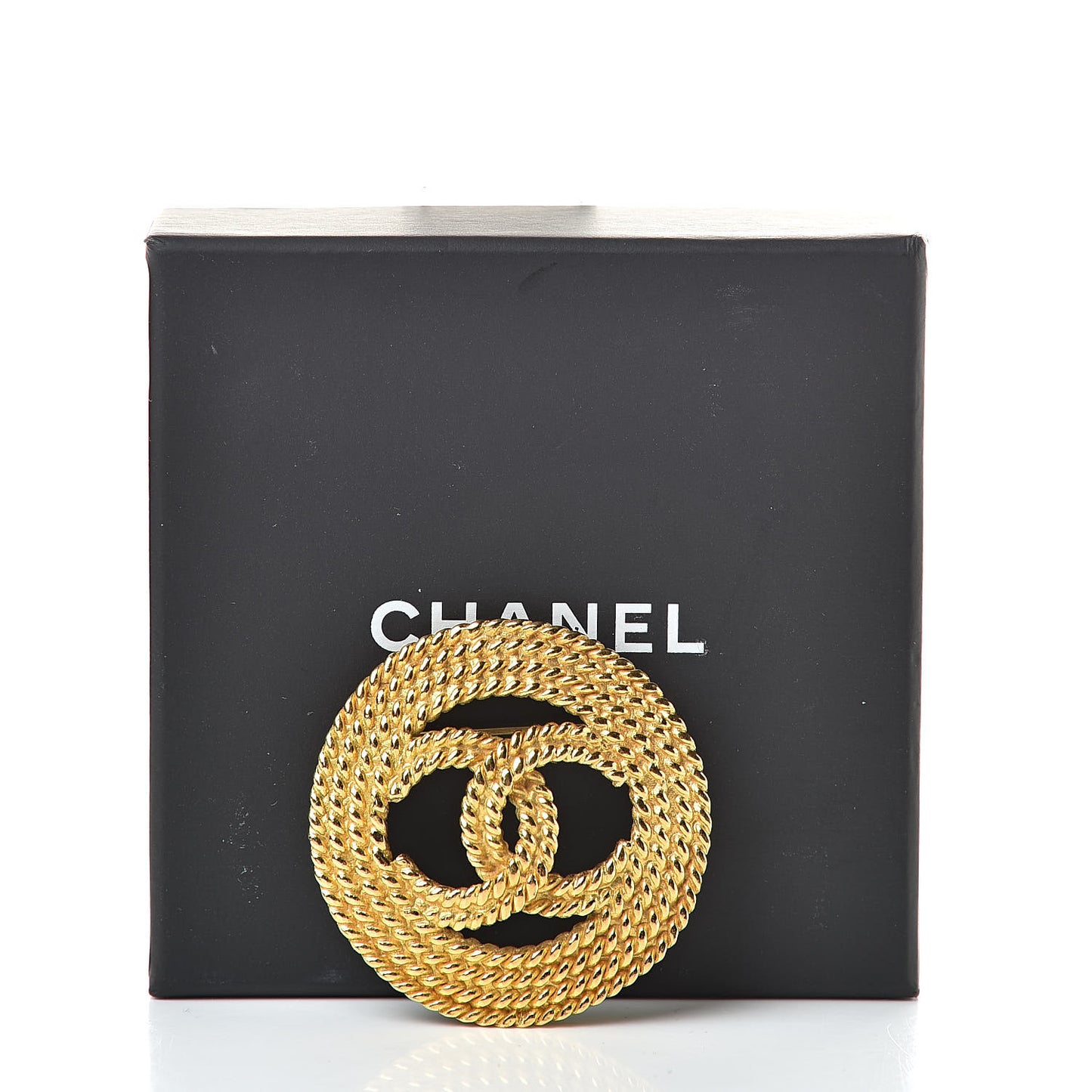 Rope CC Brooch Gold