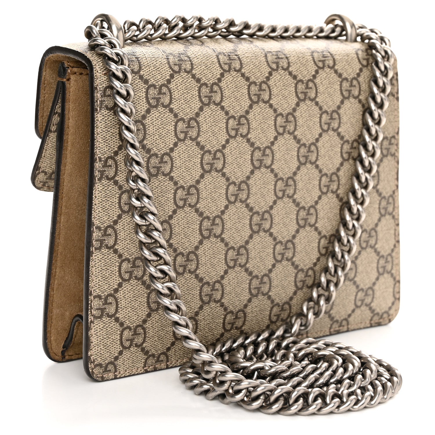 Gucci GG Supreme Monogram Mini Dionysus Shoulder Bag Taupe 3 of 13