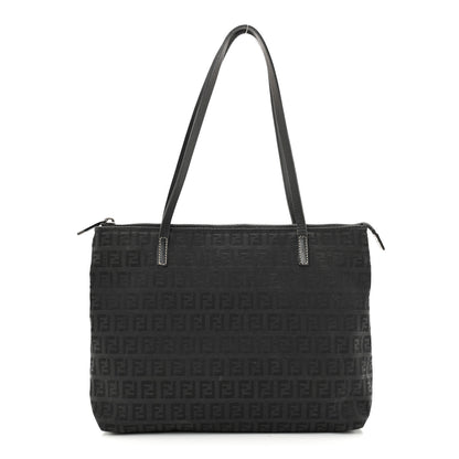 Fendi Zucchino Small Roll Tote Black 1 of 14