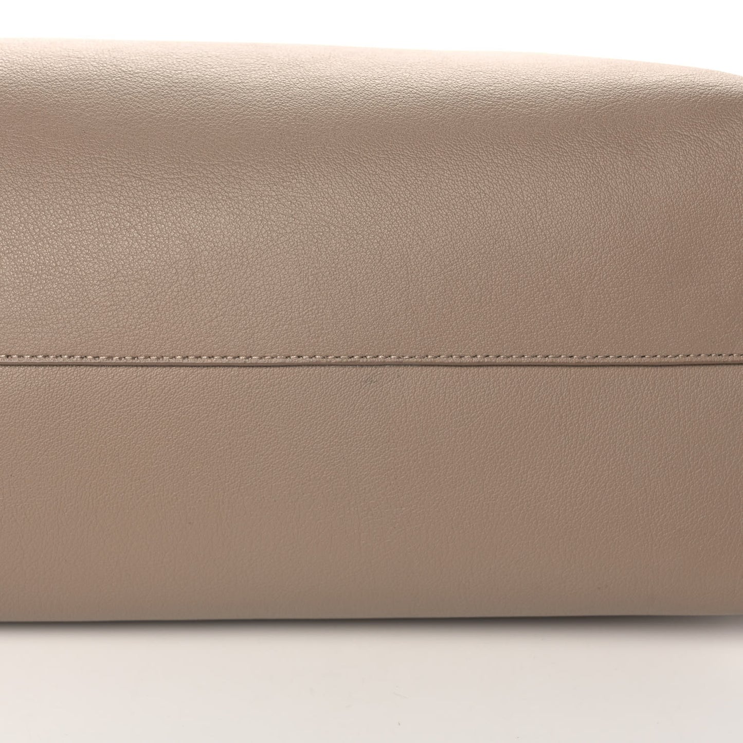 Calfskin Large Shopping Tote Dark Beige