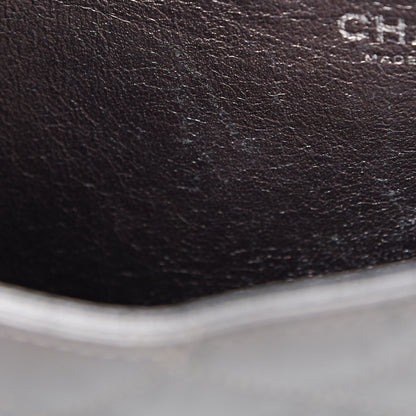 Chanel Metallic Lambskin Quilted Jumbo Single Flap Dark Grey 7 of 22