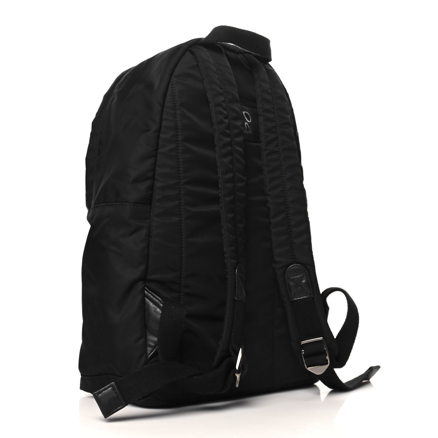 Nylon Logo Childrens Backpack Black