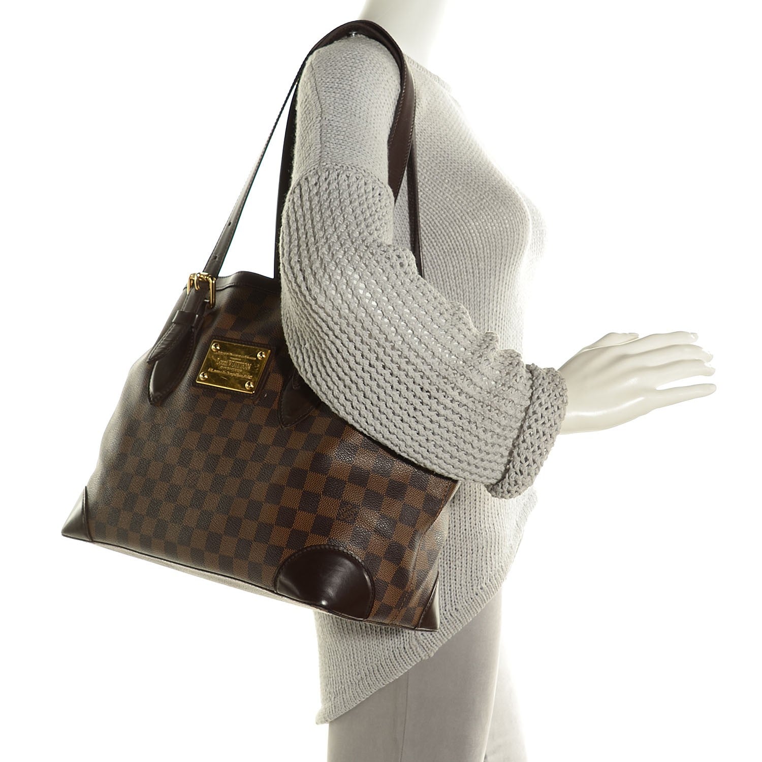 Louis Vuitton Damier Ebene Hampstead MM 2 of 8