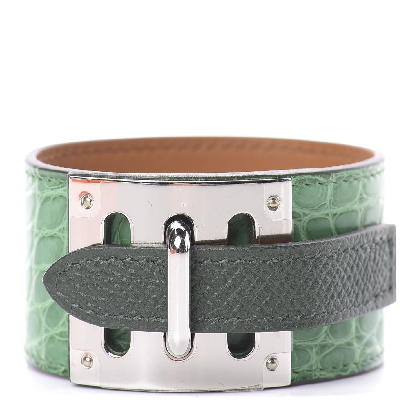 Matte Alligator Epsom Intense Bracelet S Cactus Vert Anglais