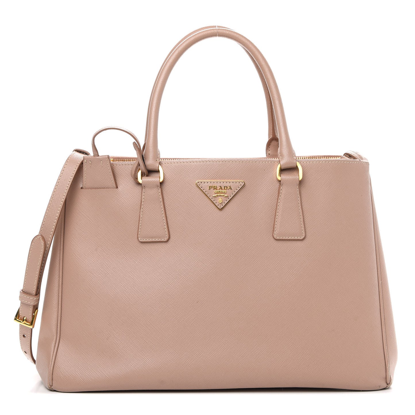 Saffiano Medium Galleria Double Zip Tote Cammeo