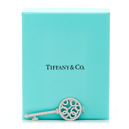Tiffany Platinum Diamond Bubbles Key Pendant 4 of 4