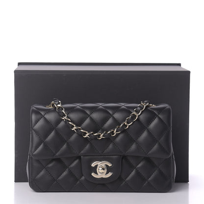 Chanel Lambskin Quilted Mini Rectangular Flap Black 11 of 11