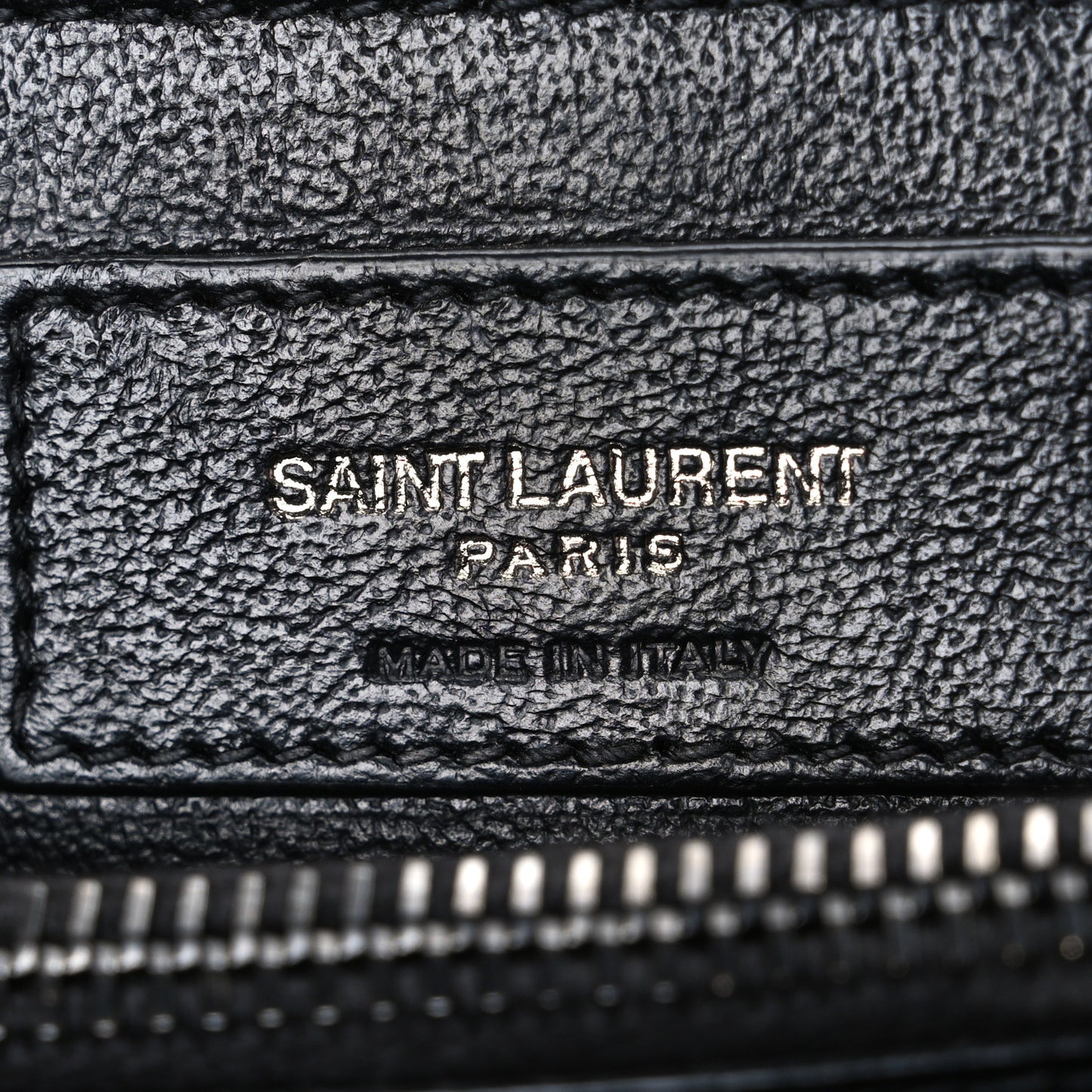 Calfskin Y Quilted Monogram Monochrome Small Loulou Chain Satchel Black