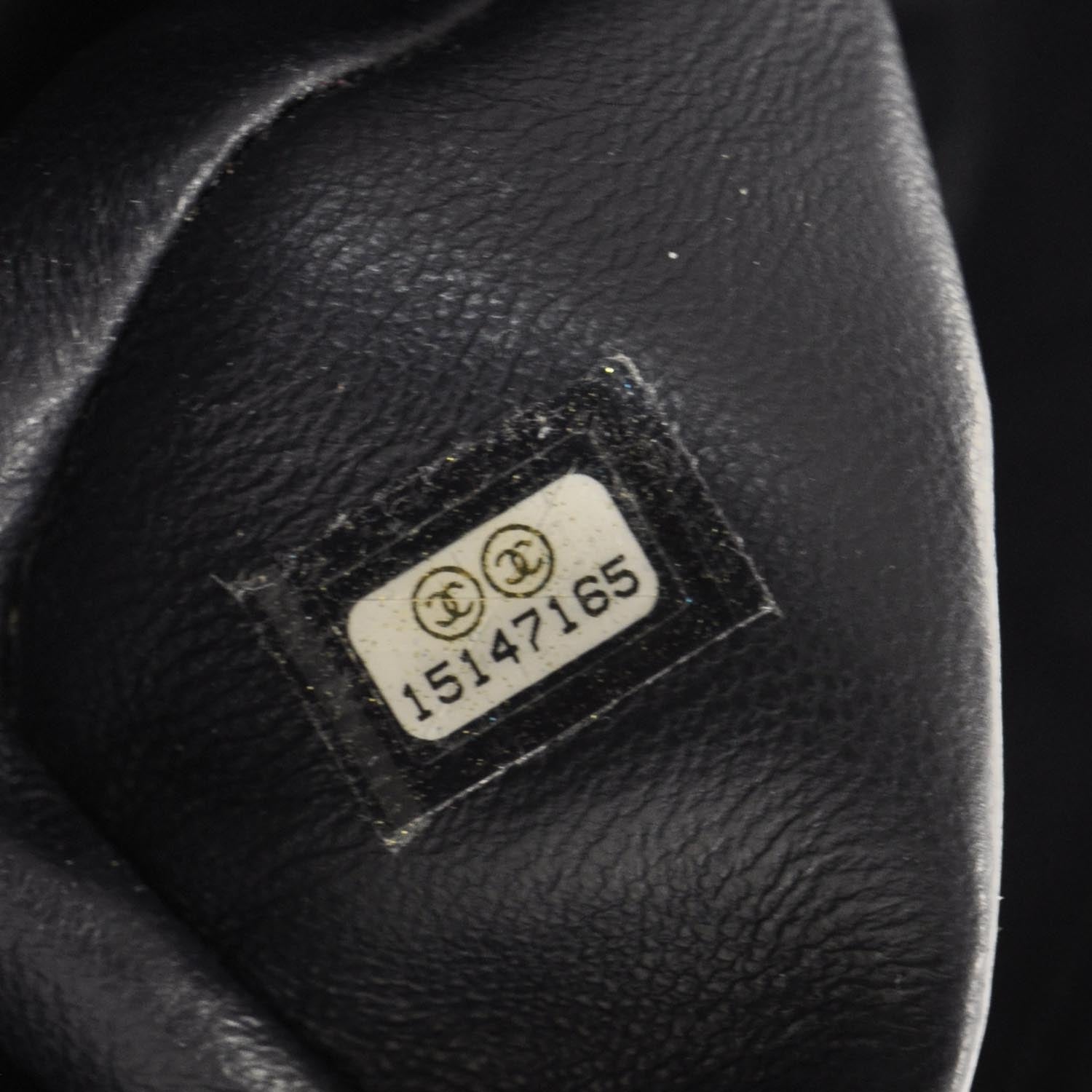 Chanel Caviar Jumbo Double Flap Navy Blue 8 of 11