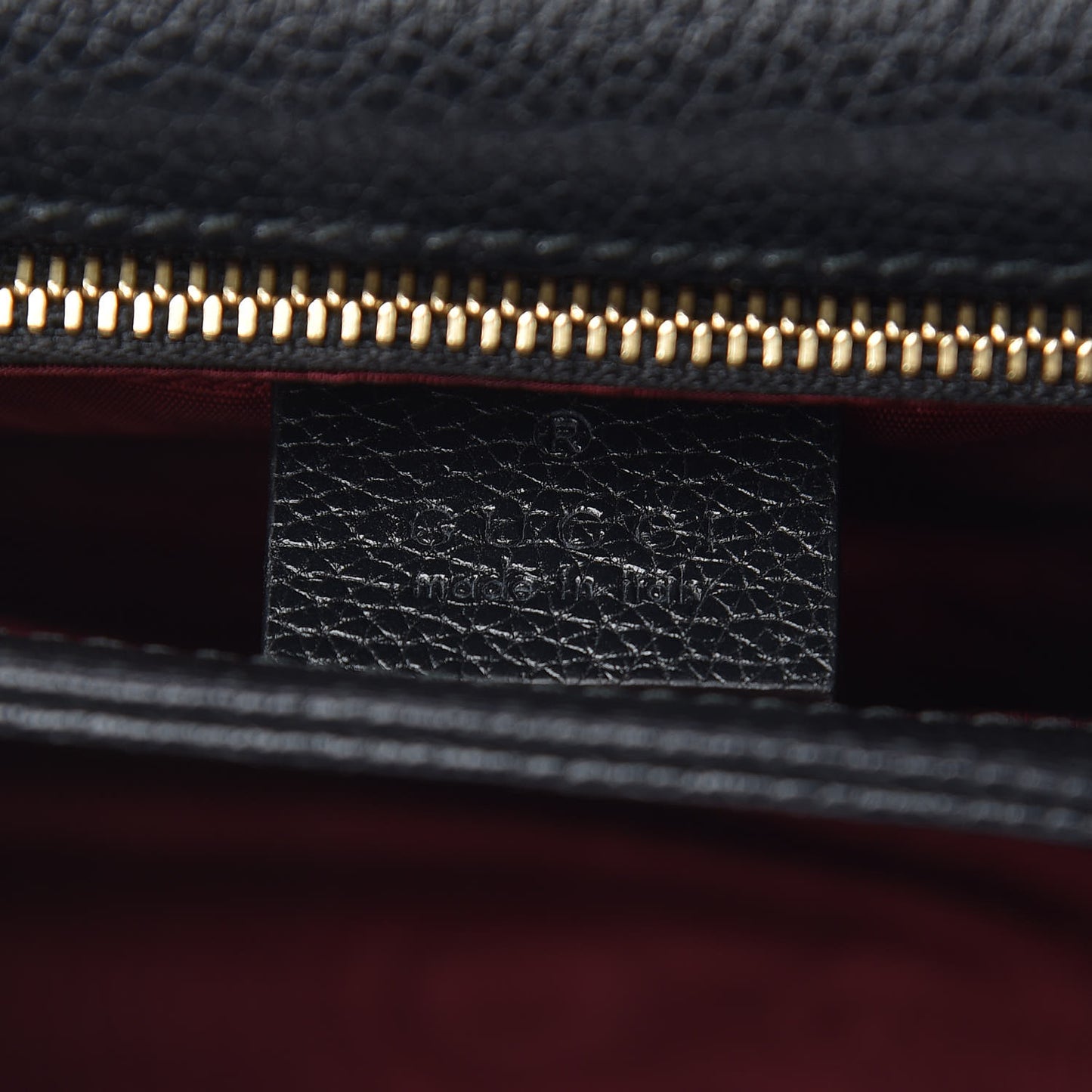 Grainy Calfskin Small Zumi Shoulder Bag Black
