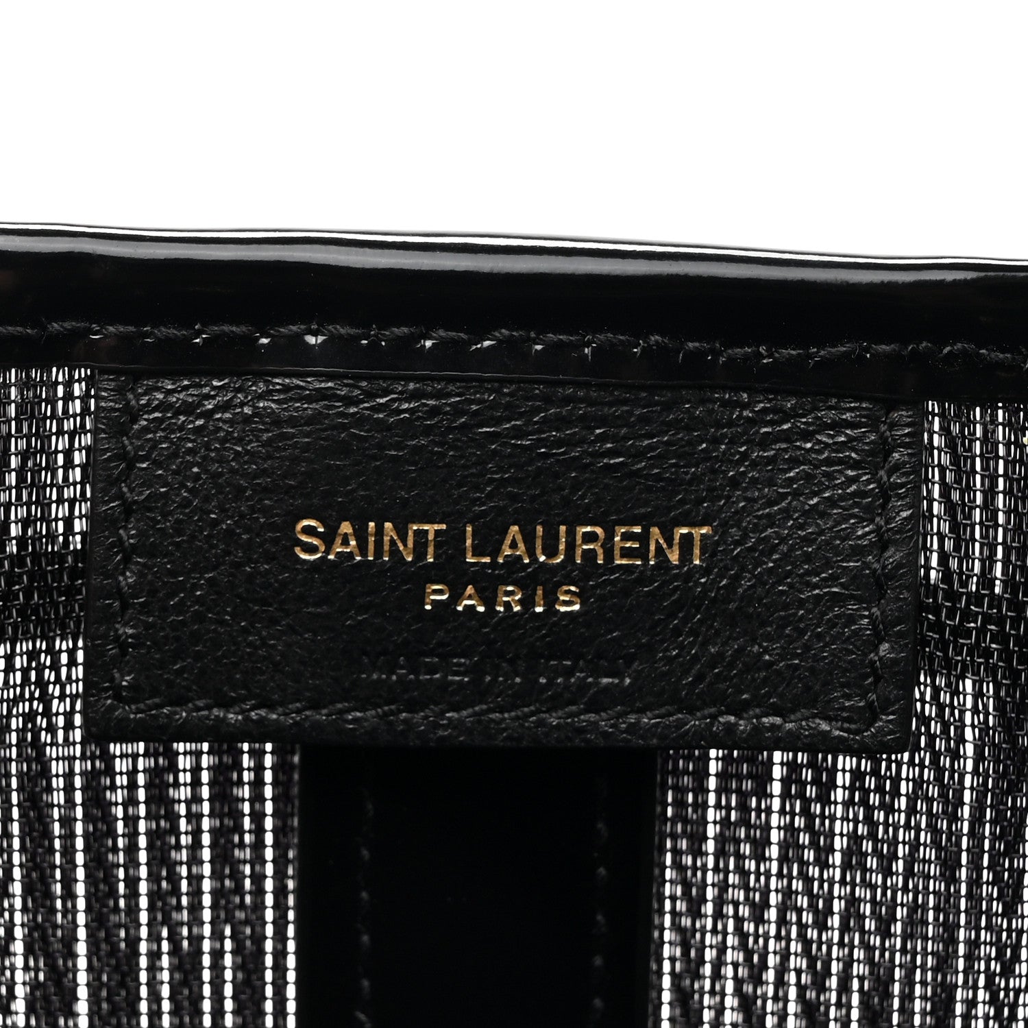 Saint Laurent Mesh Patent Daryl Shoulder Bag Black 6 of 10