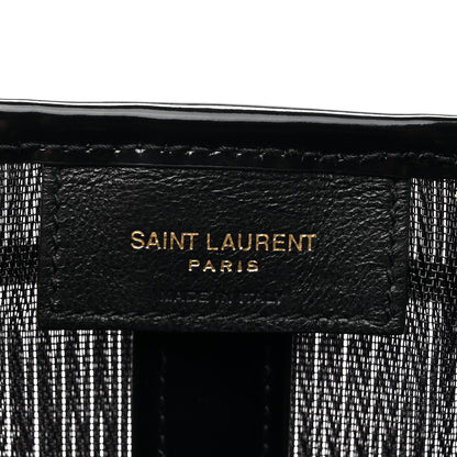 Saint Laurent Mesh Patent Daryl Shoulder Bag Black 6 of 10