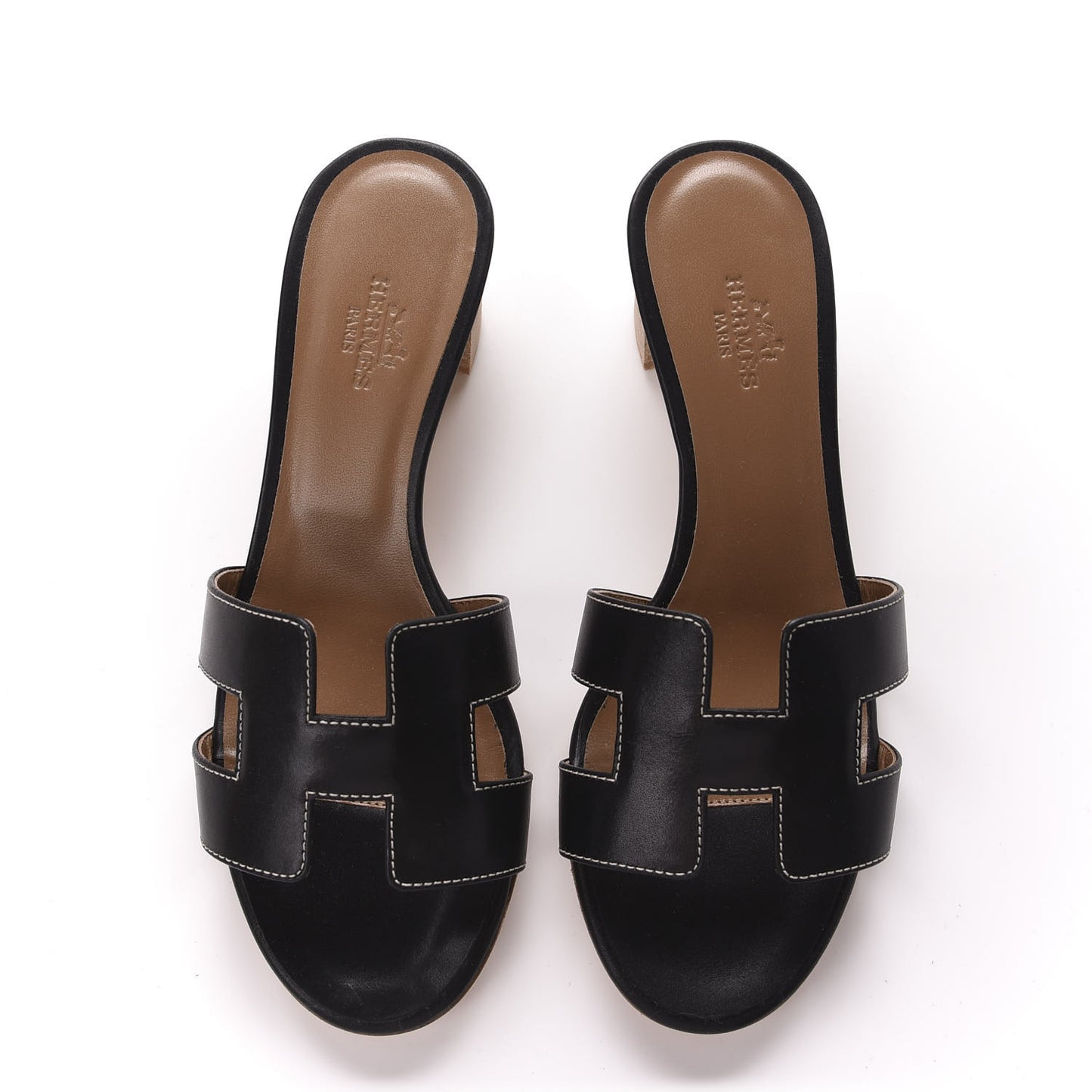 Calfskin Oasis Sandals 35 Black