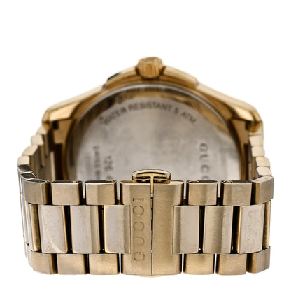 Gucci Stainless Steel 38mm G-Timeless Diamante Quartz Watch Gold 3 of 4