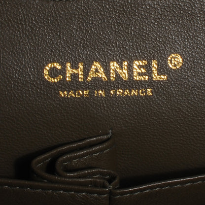 Chanel Lambskin Medium Double Flap Green 7 of 8