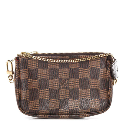 Louis Vuitton Damier Ebene Mini Pochette Accessories 1 of 9