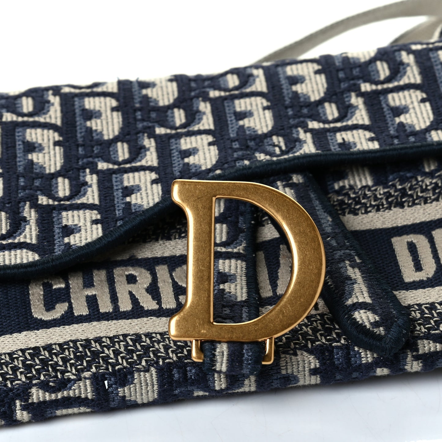 Oblique Saddle Belt Bag Blue
