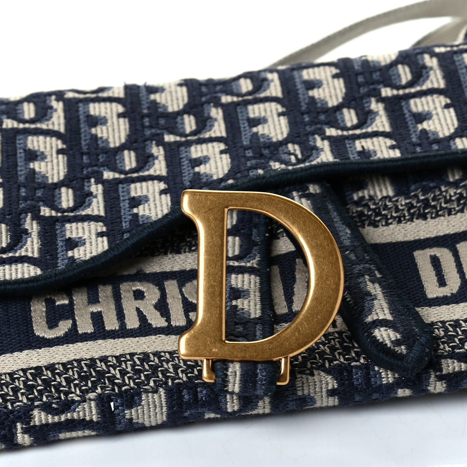 Christian Dior Oblique Saddle Belt Bag Blue 5 of 6