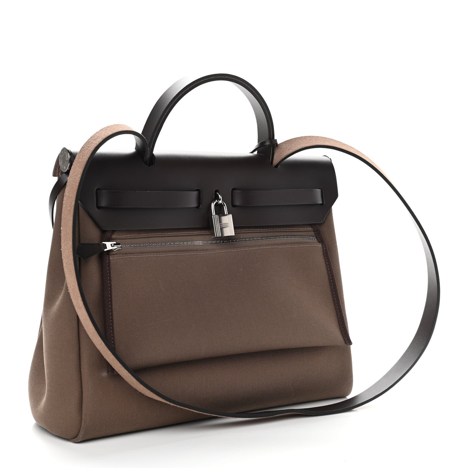 Hermes Vache Hunter Toile Herbag Zip 31 PM Etoupe Ebene 4 of 12