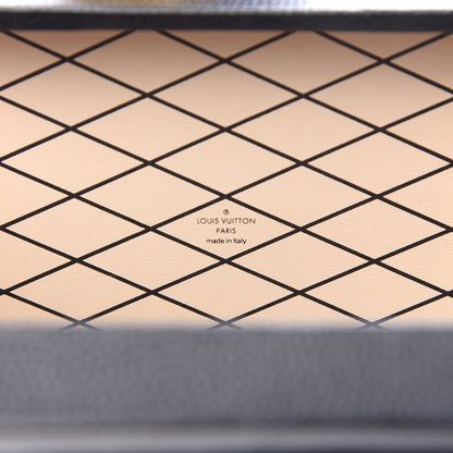 Louis Vuitton Monogram Calfskin Petite Malle Black White 6 of 8