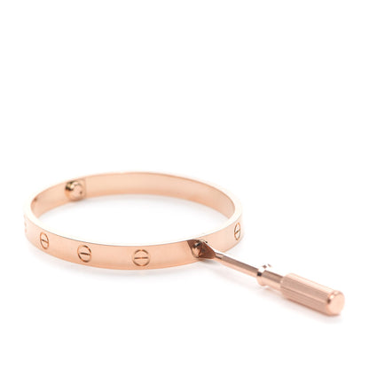Cartier 18K Pink Gold LOVE Bracelet 17 4 of 7