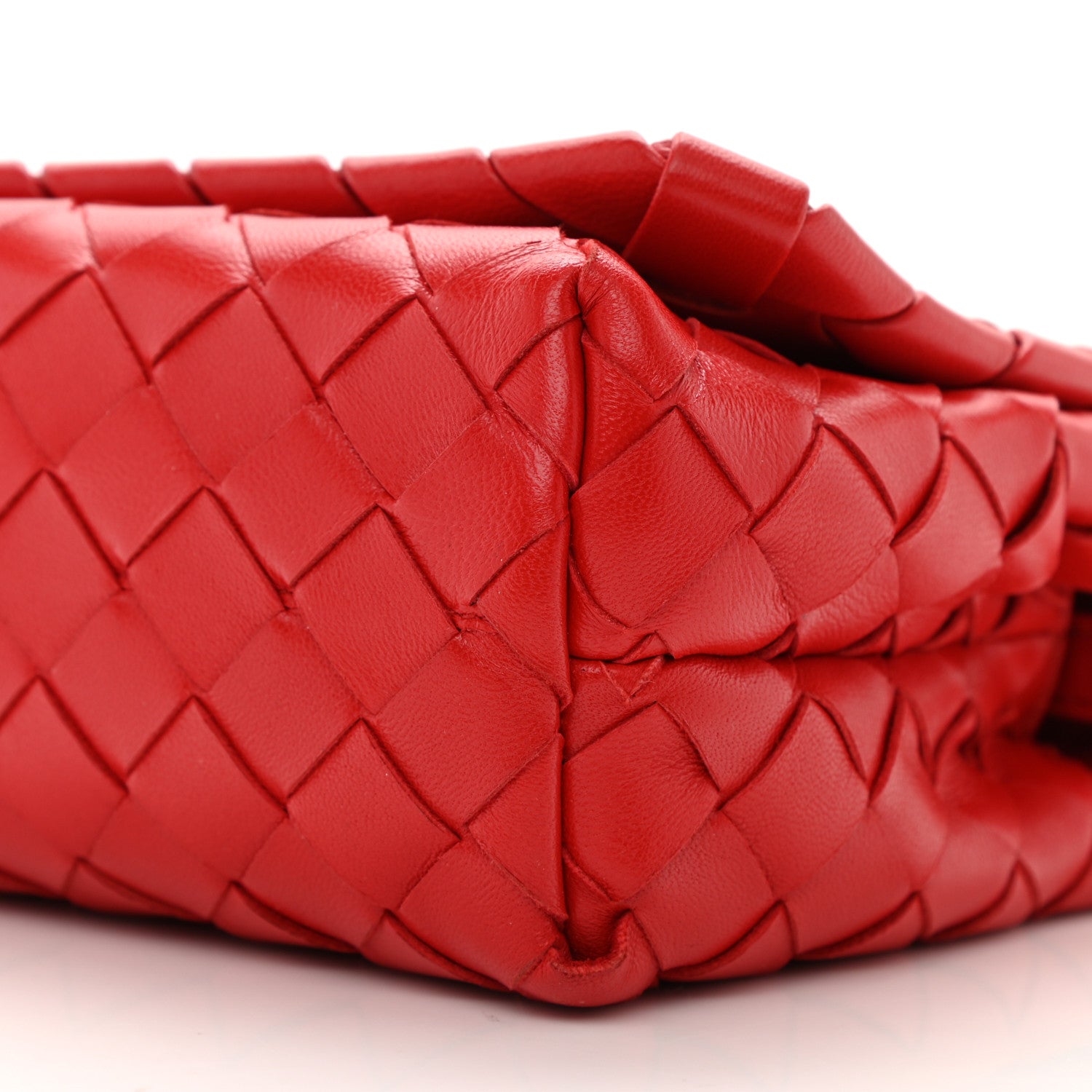 Bottega Veneta Nappa Intrecciato Mini Crossbody Red 10 of 10