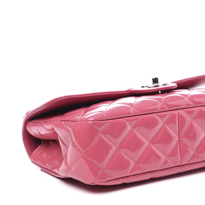 Chanel Patent Quilted Large Coco Shine Flap Pink 5 of 10