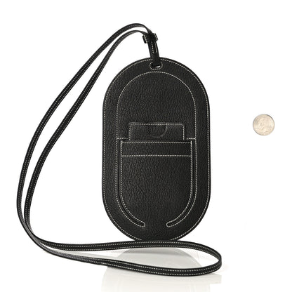 Hermes Chevre Mysore In-The-Loop Phone To Go GM Case Black 2 of 12