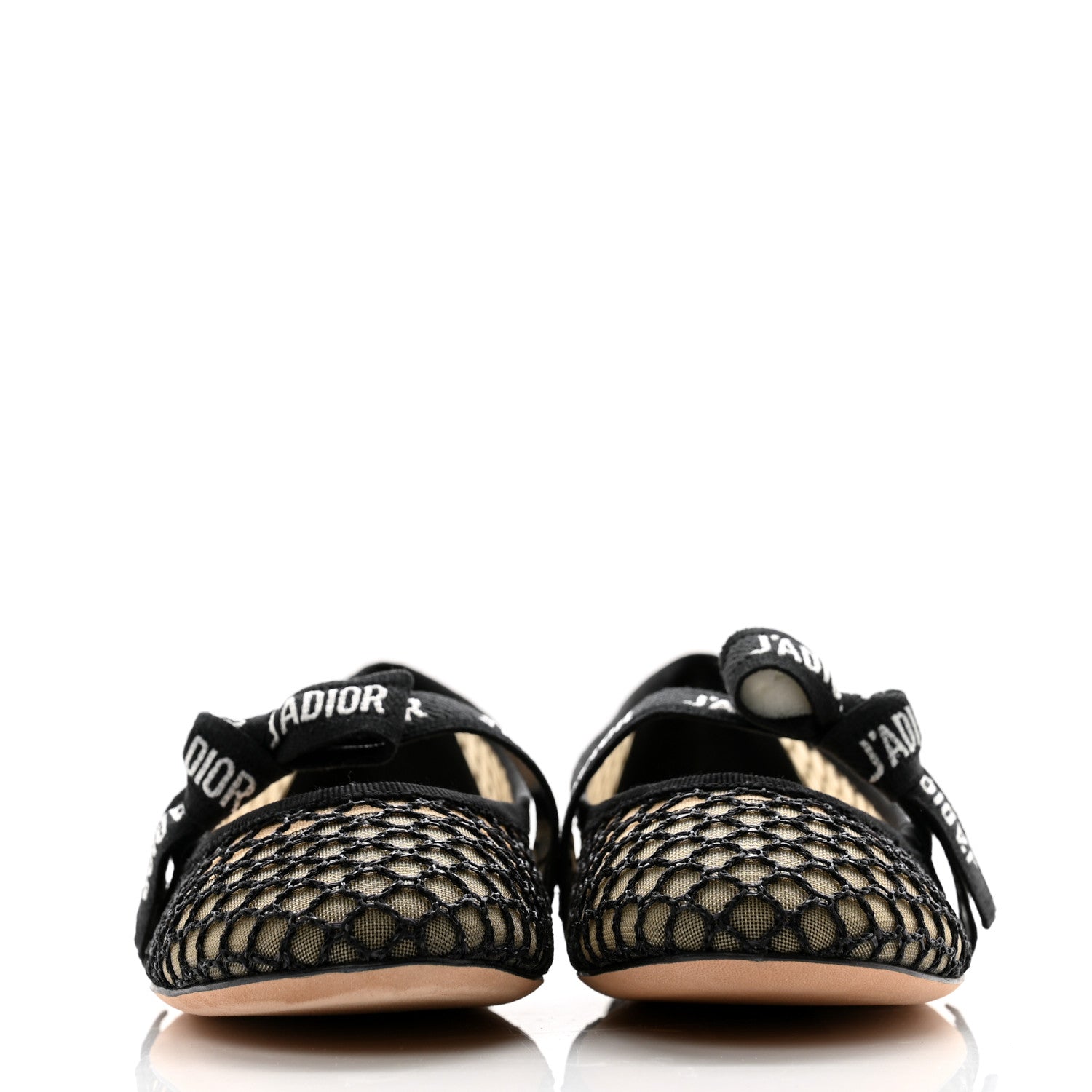Christian Dior Resille Ribbon Miss J'Adior Ballet Flat 39.5 Black 2 of 8